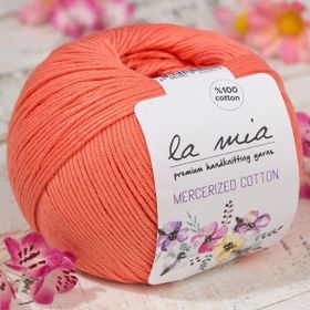 La Mia Mercerized Cotton 33598 13 Turuncu El Örgü İpi