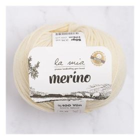 La Mia Merino 33777 L075 Krem El Örgü İpi