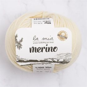 La Mia Merino 33777 L075 Krem El Örgü İpi