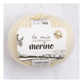 La Mia Merino 33777 L075 Krem El Örgü İpi