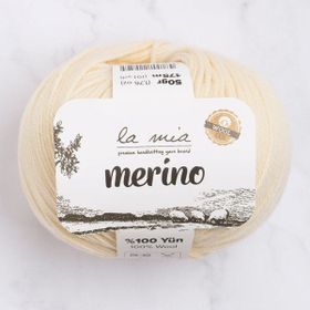 La Mia Merino 33777 L075 Krem El Örgü İpi