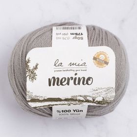 La Mia Merino 33781 L031 Gri El Örgü İpi