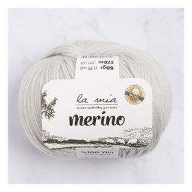 La Mia Merino 33782 L047 Açık Gri El Örgü İpi