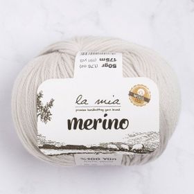 La Mia Merino 33782 L047 Açık Gri El Örgü İpi