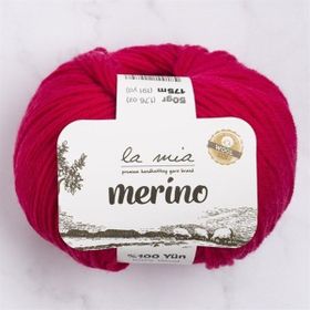 La Mia Merino 33787 L058 Fuşya El Örgü İpi