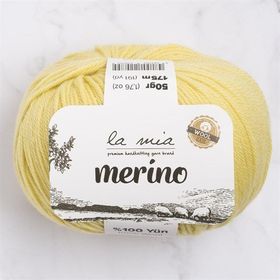 La Mia Merino 33788 L043 Sarı El Örgü İpi