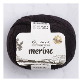 La Mia Merino 33790 L006 Siyah El Örgü İpi