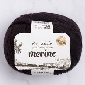 La Mia Merino 33790 L006 Siyah El Örgü İpi