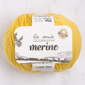 La Mia Merino 33791 L076 Hardal Sarı El Örgü İpi