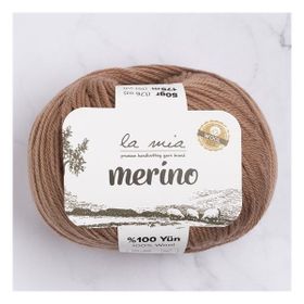 La Mia Merino 33795 L137 Kahverengi El Örgü İpi