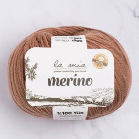 La Mia Merino 33795 L137 Kahverengi El Örgü İpi