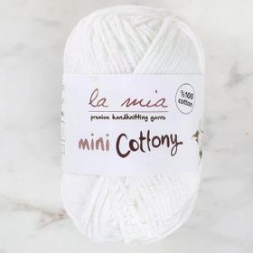 La Mia Mini Cottony 25 gr Beyaz Bebek El Örgü İpi