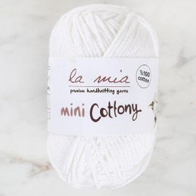 La Mia Mini Cottony 25 gr Beyaz Bebek El Örgü İpi