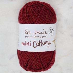 La Mia Mini Cottony 25 gr Bordo Bebek El Örgü İpi