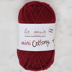 La Mia Mini Cottony 25 gr Bordo Bebek El Örgü İpi
