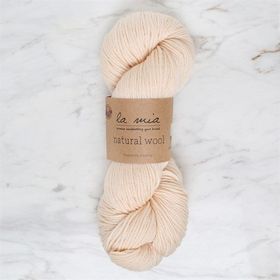 La Mia Natural Wool 34394 L289 Krem El Örgü İpi