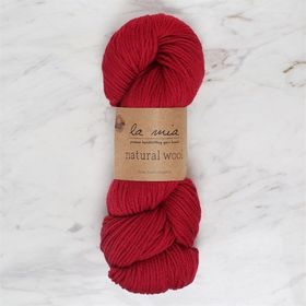 La Mia Natural Wool 34395 L893 Koyu Kırmızı El Örgü İpi