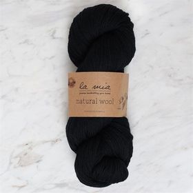 La Mia Natural Wool 34398 L815 Siyah El Örgü İpi