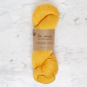 La Mia Natural Wool 34401 L877 Sarı El Örgü İpi