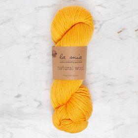 La Mia Natural Wool 34401 L877 Sarı El Örgü İpi
