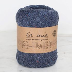 La Mia Re-Tweed L108 Lacivert Melanj El Örgü İpi