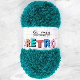 La Mia Retro LM0820 Petrol Yeşil El Örgü İpi