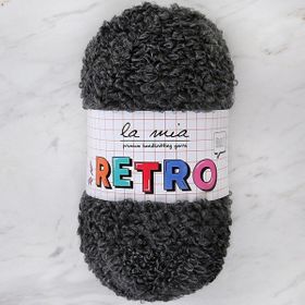 La Mia Retro LM6802 Koyu Gri El Örgü İpi