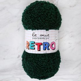 La Mia Retro LM8103 Koyu Yeşil El Örgü İpi
