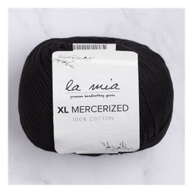 La Mia XL Mercerized 33758 1 Siyah El Örgü İpi