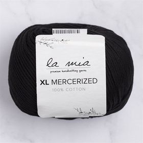 La Mia XL Mercerized 33758 1 Siyah El Örgü İpi