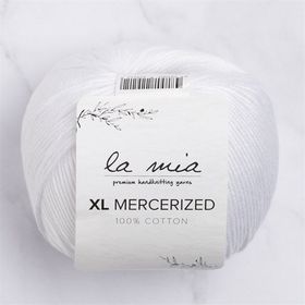 La Mia XL Mercerized 33759 2 Beyaz El Örgü İpi