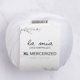 La Mia XL Mercerized 33759 2 Beyaz El Örgü İpi