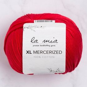 La Mia XL Mercerized 33762 19 Kırmızı El Örgü İpi