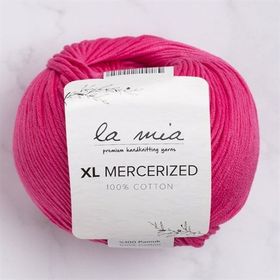 La Mia XL Mercerized 33763 35 Fuşya El Örgü İpi