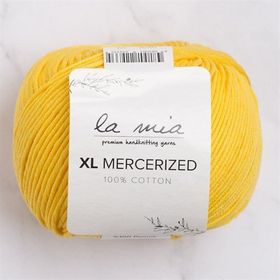 La Mia XL Mercerized 33771 181 Koyu Sarı El Örgü İpi