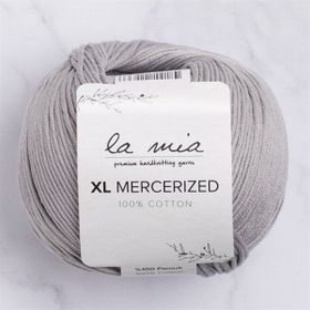 La Mia XL Mercerized 33774 232 Gri El Örgü İpi