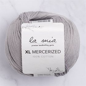 La Mia XL Mercerized 33774 232 Gri El Örgü İpi