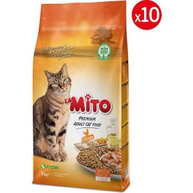La Mito Adult Cat Tavuklu 10x1 kg Yetişkin Kedi Maması