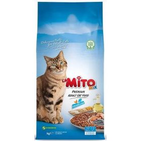 La Mito Mix Adult Cat Tavuklu ve Balıklı Renkli Taneli 1 kg Yetişkin Kedi Maması