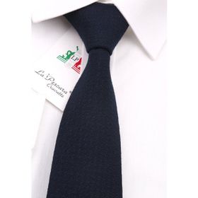 La Pescara 6198 Siyah Yün Slim Kravat