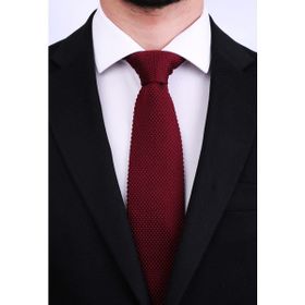 La Pescara 8011 Örgü Bordo Kravat