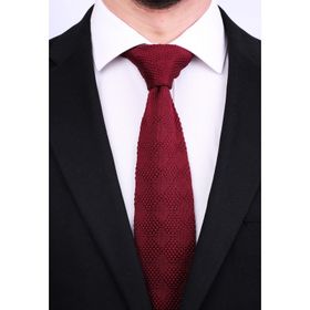 La Pescara 8037 Bordo Düz Örgü Kravat