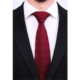 La Pescara 8037 Bordo Düz Örgü Kravat
