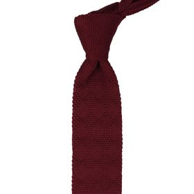 La Pescara 8037 Bordo Düz Örgü Kravat