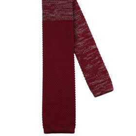 La Pescara 8189 Bordo Yarım Kırçıllı Örgü Kravat
