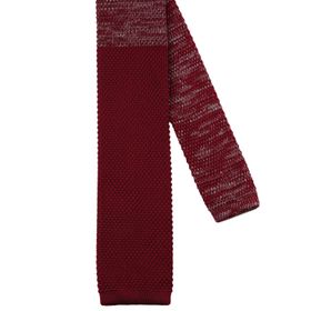 La Pescara 8189 Bordo Yarım Kırçıllı Örgü Kravat
