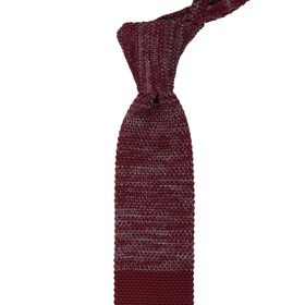 La Pescara 8189 Bordo Yarım Kırçıllı Örgü Kravat