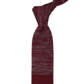 La Pescara 8189 Bordo Yarım Kırçıllı Örgü Kravat
