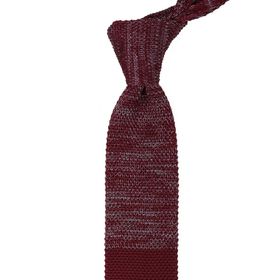La Pescara 8189 Bordo Yarım Kırçıllı Örgü Kravat