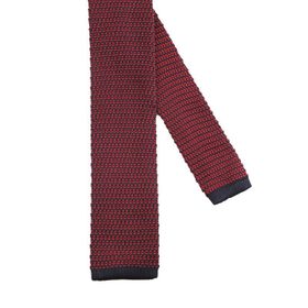 La Pescara 8219 Lacivert - Bordo Noktalı Örgü Kravat